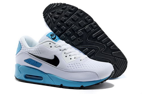 Nike Air Max 90 Prm Em Unisex White And Blue Sports Shoes Italy